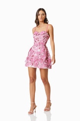 Elliatt Roseate 3D Floral Mini Dress