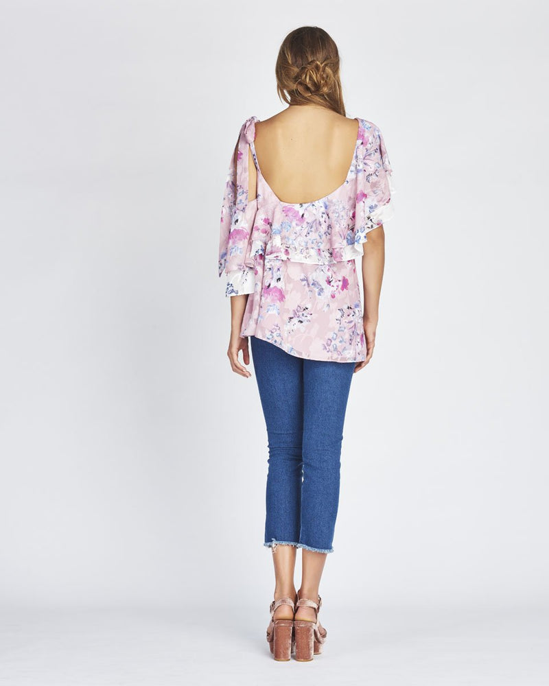 We Are Kindred Alessandra Ruffle Blouse Monet Bloom